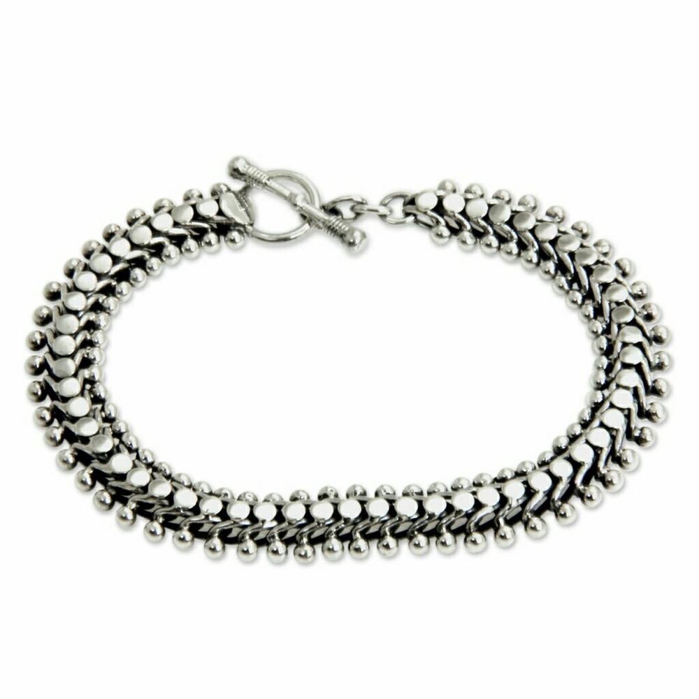 NEW STERLING SILVER CENTEPEDE BRACELET - Picture 2 of 2
